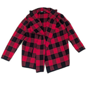 Lauren Ralph Lauren 100% Wool Plaid Cardigan with Pockets!